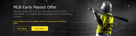 Bet365 MLB Early Payout Offer .
